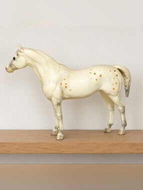 Breyer Vintage Appaloosa Horse Figurine | Cream Spotted Model Horse Collectible